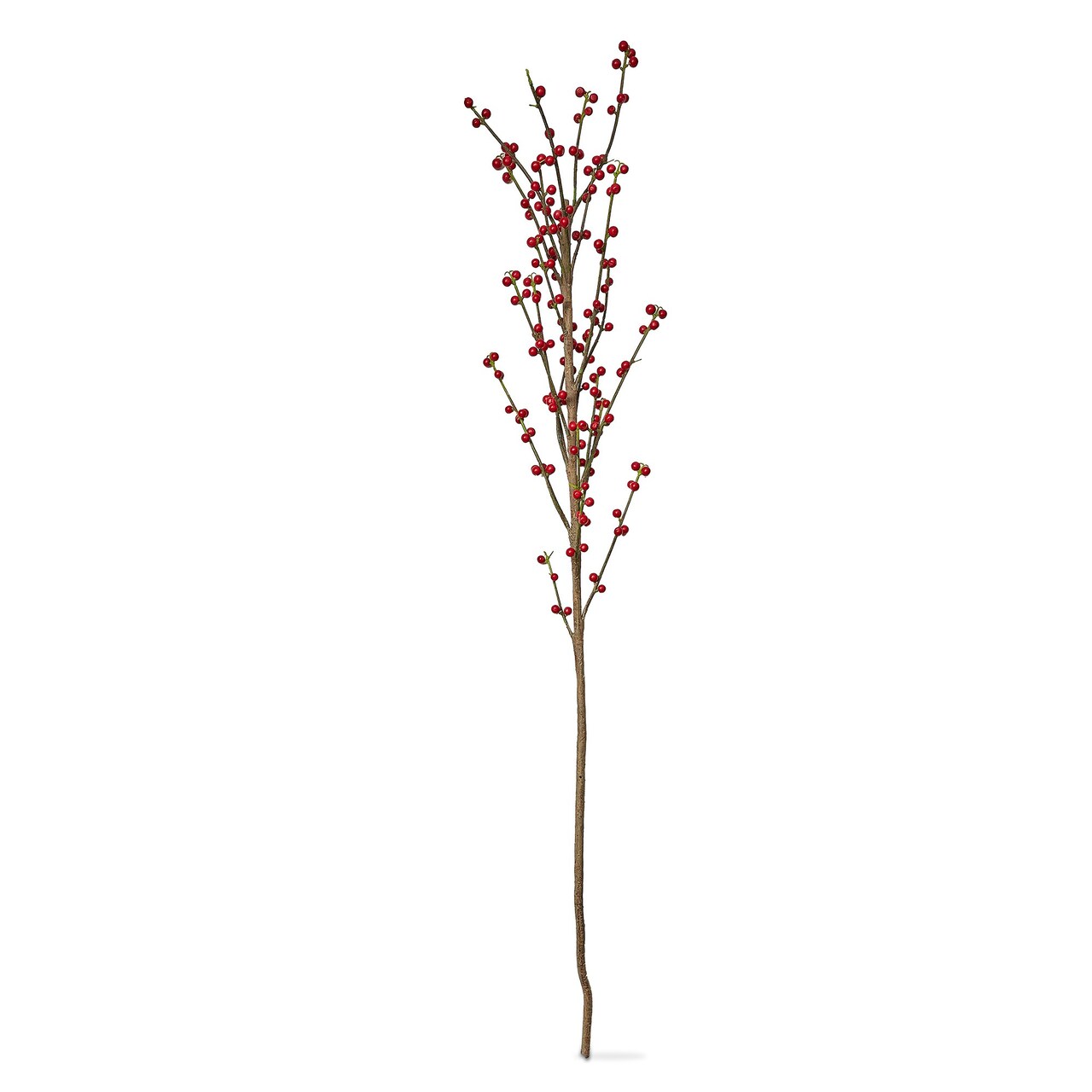 Berry Branch Artificial Stems Red 42.5 in Indoor Botanicals for Everyday Decor Dust Clean Plastic